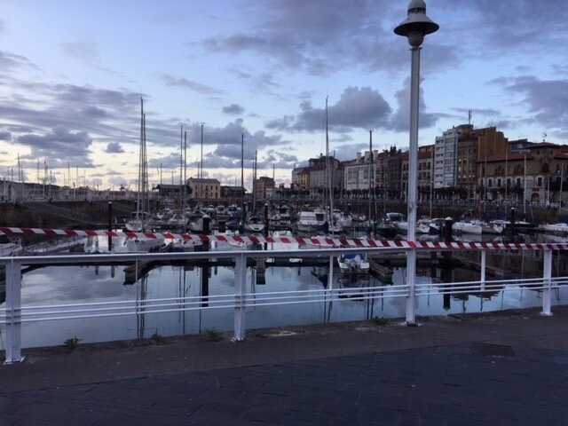 The port of Gijón.